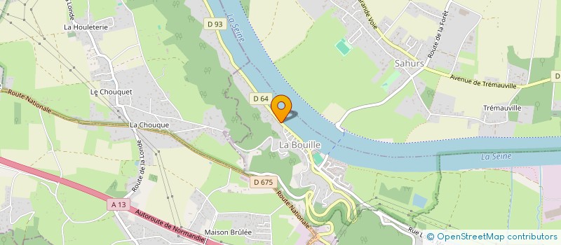 localisation de l'entreprise BATI CONSEILS  LA BOUILLE