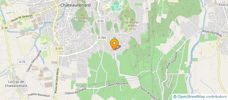 localisation de l'entreprise BATI CONSTRUCTION 13  CHATEAURENARD