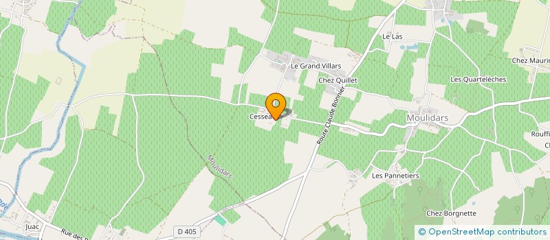 localisation de l'entreprise BATI CONSTRUCTION à ASNIERES-SUR-NOUERE