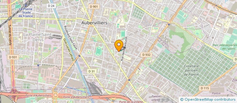 localisation de l'entreprise BATI-CONSTRUCTION  AUBERVILLIERS