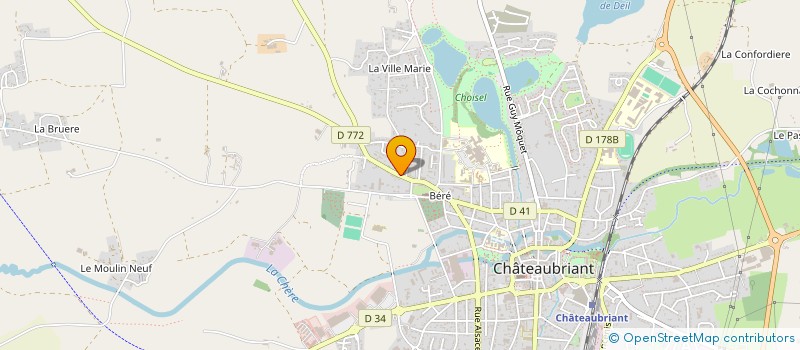 localisation de l'entreprise BATI CONSTRUCTION à CHATEAUBRIANT
