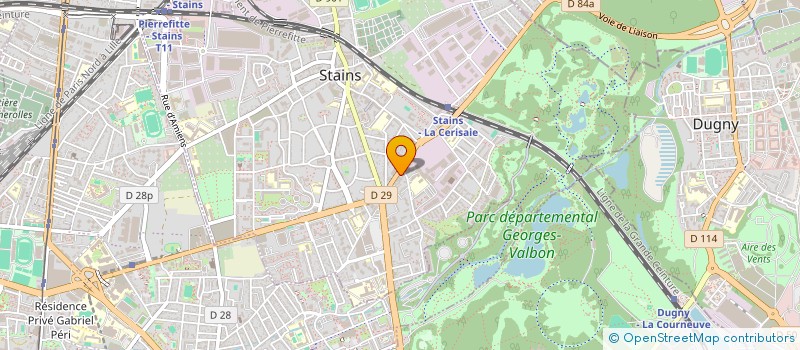 localisation de l'entreprise BATI CONSTRUCTION  STAINS