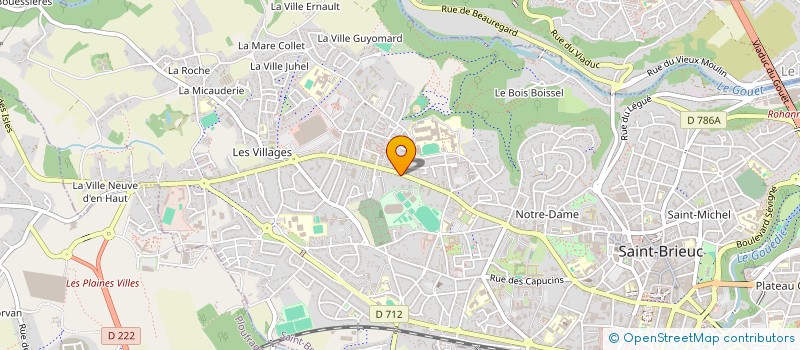 localisation de l'entreprise BATI CONSTRUCTION NEUF & RENOVATION à SAINT-BRIEUC
