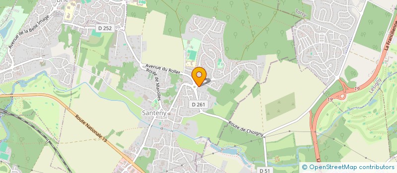 localisation de l'entreprise BATI-CONSULT-IDF à SANTENY