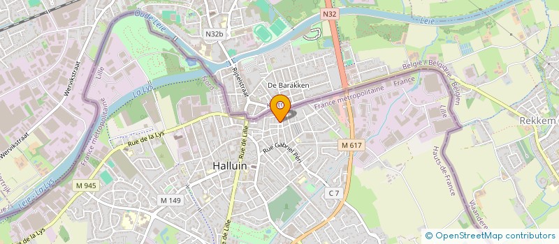 localisation de l'entreprise BATI CONSULT SERVICE  HALLUIN