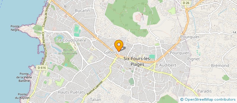 localisation de l'entreprise BATI CONSULTING à SIX-FOURS-LES-PLAGES