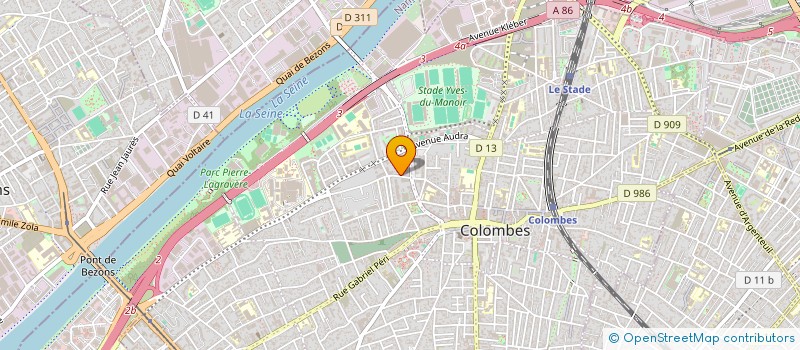 localisation de l'entreprise BATI CORPS  COLOMBES