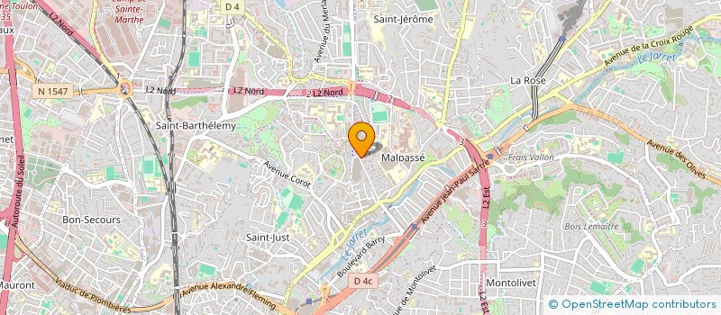 localisation de l'entreprise BATI COTE BLEU à MARSEILLE