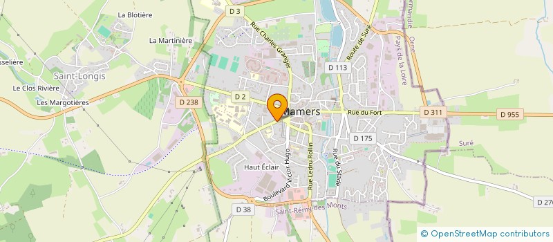 localisation de l'entreprise BATI-CRE-HA  MAMERS