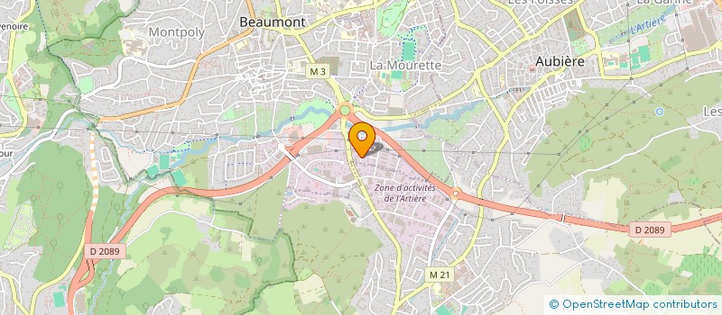 localisation de l'entreprise BATI CREATION 63  COURNON-D'AUVERGNE