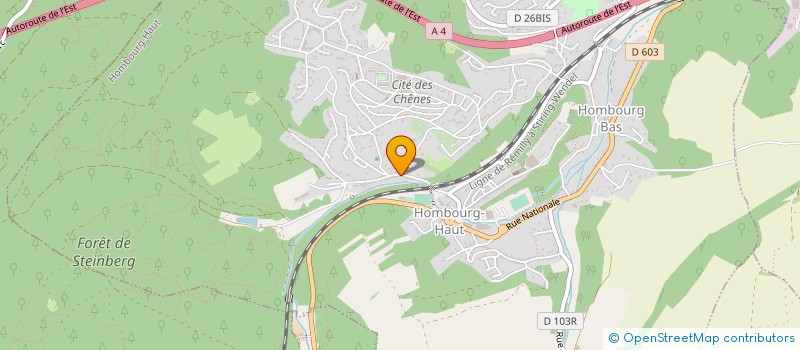 localisation de l'entreprise BATI'CYRIL à HOMBOURG-HAUT