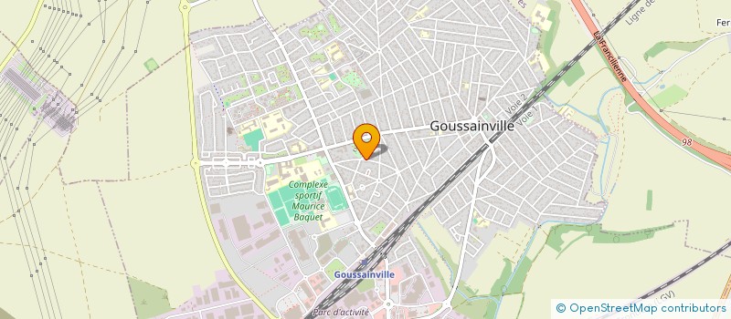 localisation de l'entreprise BATI DALLE  GOUSSAINVILLE