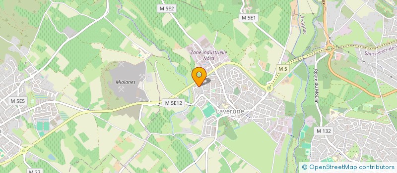 localisation de l'entreprise BATI DECO  LAVERUNE