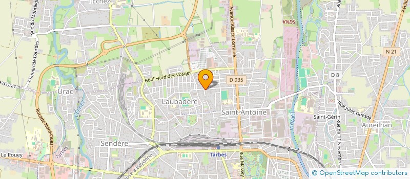 localisation de l'entreprise BATI DECO 65  TARBES