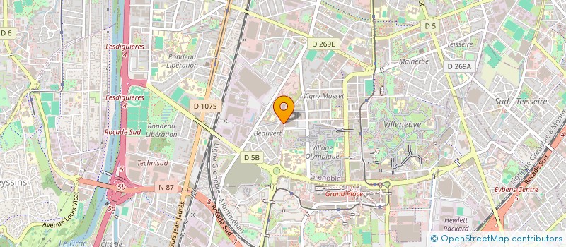 localisation de l'entreprise BATI DECO  GRENOBLE