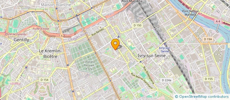 localisation de l'entreprise BATI DECO  IVRY-SUR-SEINE