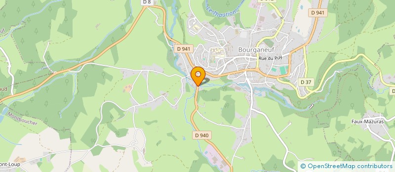 localisation de l'entreprise BATI DECOR 23 à BOURGANEUF