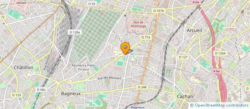 localisation de l'entreprise BATI-DECOR à BAGNEUX