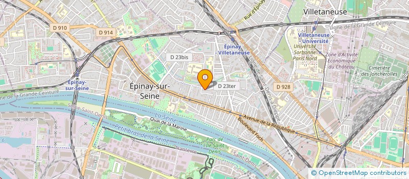 localisation de l'entreprise BATI-DESIGN à EPINAY SUR SEINE