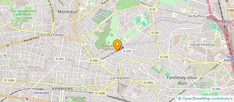 localisation de l'entreprise BATI DESIGN à FONTENAY-SOUS-BOIS