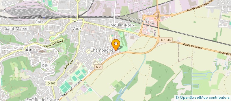 localisation de l'entreprise BATI DESTIN à LAON