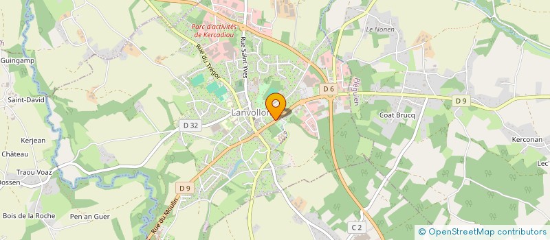 localisation de l'entreprise BATI DETENTE  LANVOLLON