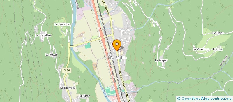 localisation de l'entreprise BATI DIAG AUDIT  LA BATHIE