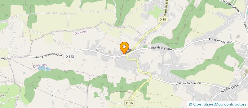 localisation de l'entreprise BATI DIAM à DOLOMIEU