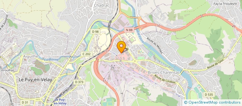 localisation de l'entreprise BATI DISCOUNT à BRIVES-CHARENSAC