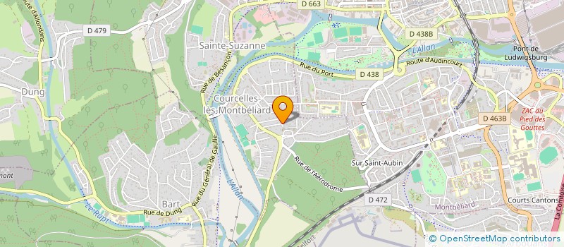 localisation de l'entreprise BATI DOGAN  COURCELLES-LES-MONTBELIARD