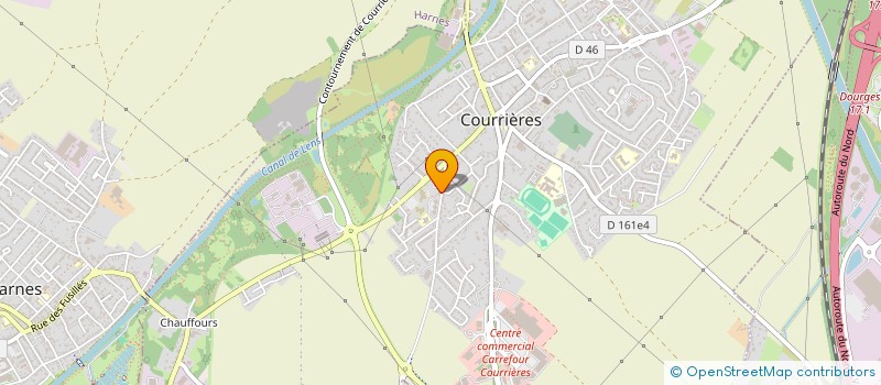 localisation de l'entreprise BATI-DOK à COURRIERES