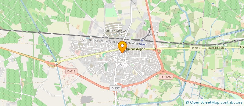 localisation de l'entreprise BATI-DUNE à VIAS