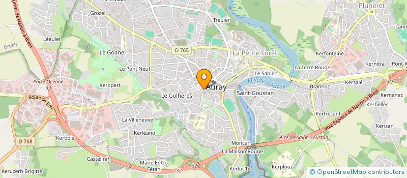 localisation de l'entreprise BATI-ECO-CONCEPT à AURAY