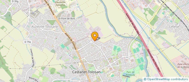 localisation de l'entreprise BATI ECO LOGIC à CASTANET-TOLOSAN
