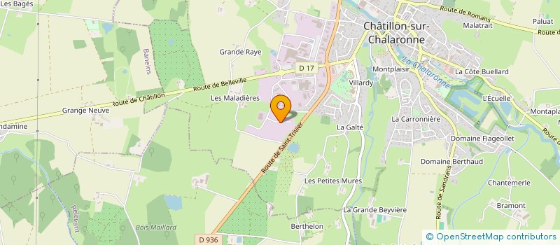localisation de l'entreprise BATI ECO PLUS à CHATILLON-SUR-CHALARONNE