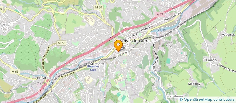 localisation de l'entreprise BATI ELEC à RIVE-DE-GIER
