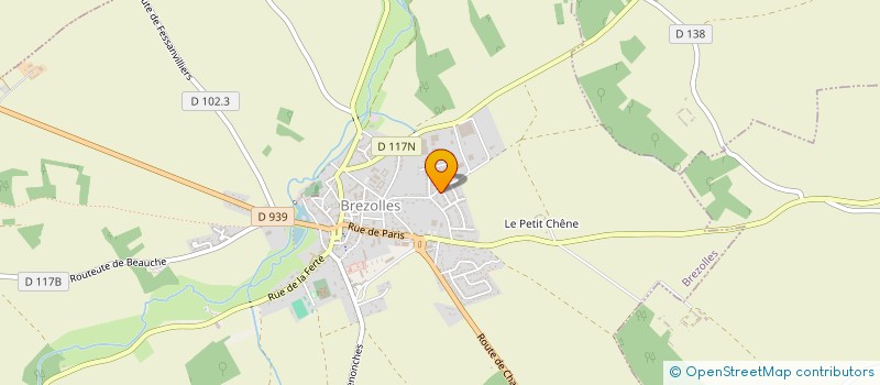 localisation de l'entreprise BATI ELEC à BREZOLLES