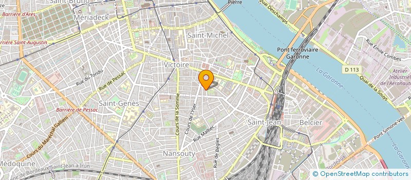 localisation de l'entreprise BATI-ELEC DIFFUSION à BORDEAUX
