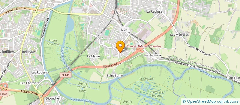 localisation de l'entreprise BATI-ELECT  SAINTES