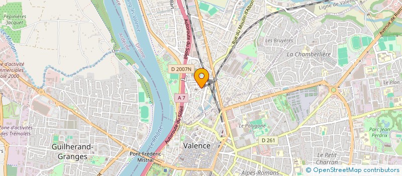 localisation de l'entreprise BATI ELEVAGE à BOURG-LES-VALENCE