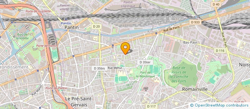 localisation de l'entreprise BATI - EMA à PANTIN