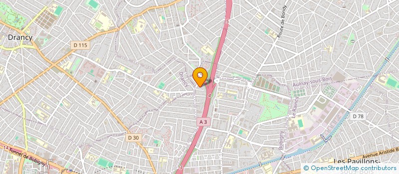 localisation de l'entreprise BATI ENERGIE RENOVATION  BONDY