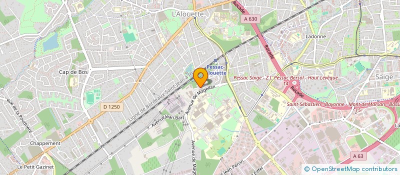 localisation de l'entreprise BATI ENTREPRISE à PESSAC