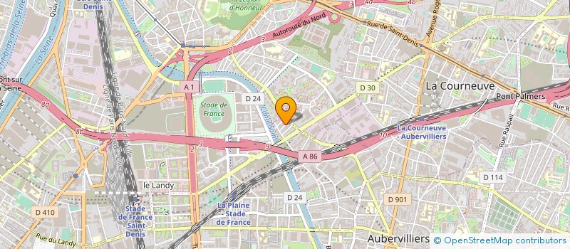 localisation de l'entreprise BATI ESPACE à AUBERVILLIERS