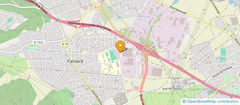 localisation de l'entreprise BATI EST FACADES  FAMECK