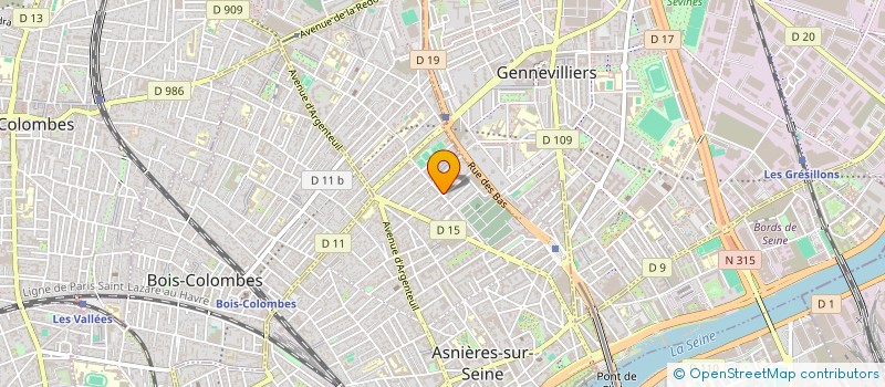 localisation de l'entreprise BATI ET SERVICES à ASNIERES-SUR-SEINE