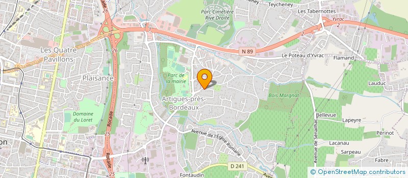 localisation de l'entreprise BATI ETANCH CONCEPT  ARTIGUES-PRES-BORDEAUX