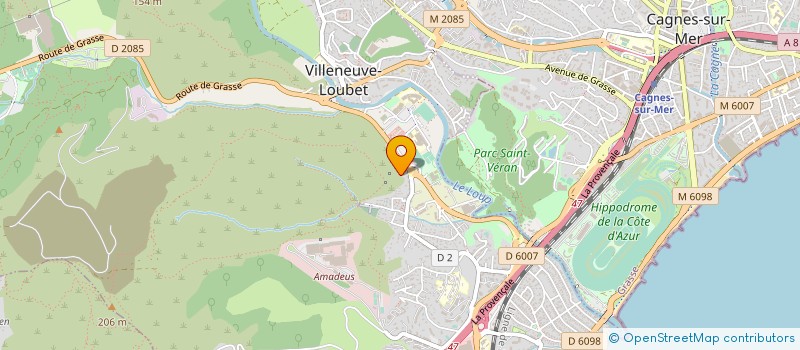 localisation de l'entreprise BATI ETANCHE & DECO à VILLENEUVE-LOUBET