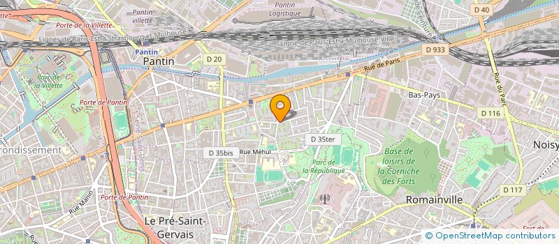 localisation de l'entreprise BATI ETOILE à PANTIN