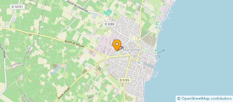 localisation de l'entreprise BATI-EVOLUTION  MARSEILLAN